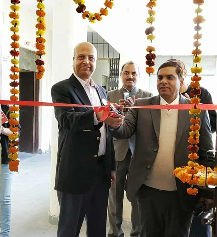 Innodata's Ashok Mishra Cuts Ceremony Ribbon