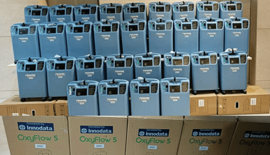 Oxygen Tank Donation - Innodata