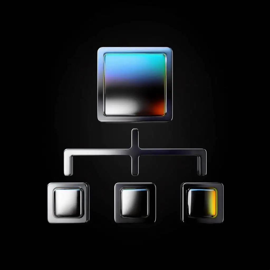 Firefly 3d chrome, taxonomy, solid black background, isolated 48222